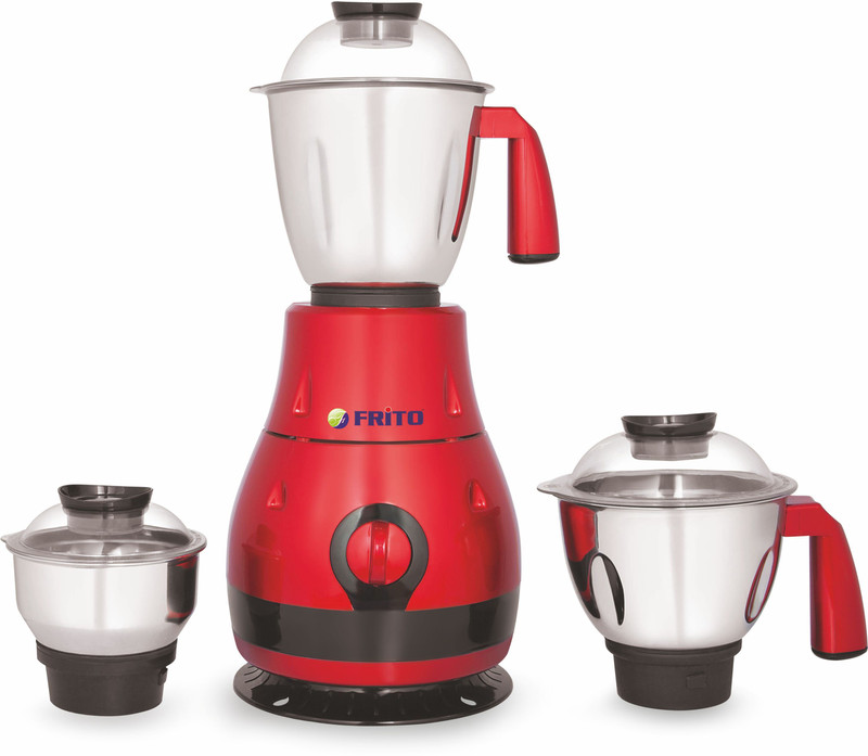 frito Mettalic FIMG 1525 750 W Mixer Grinder(Red, 3 Jars)