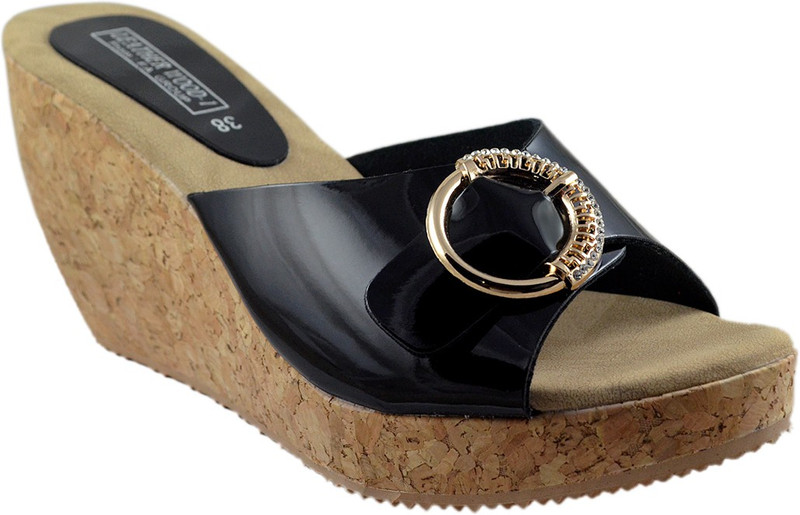 Leatherwood1 Women Black Wedges