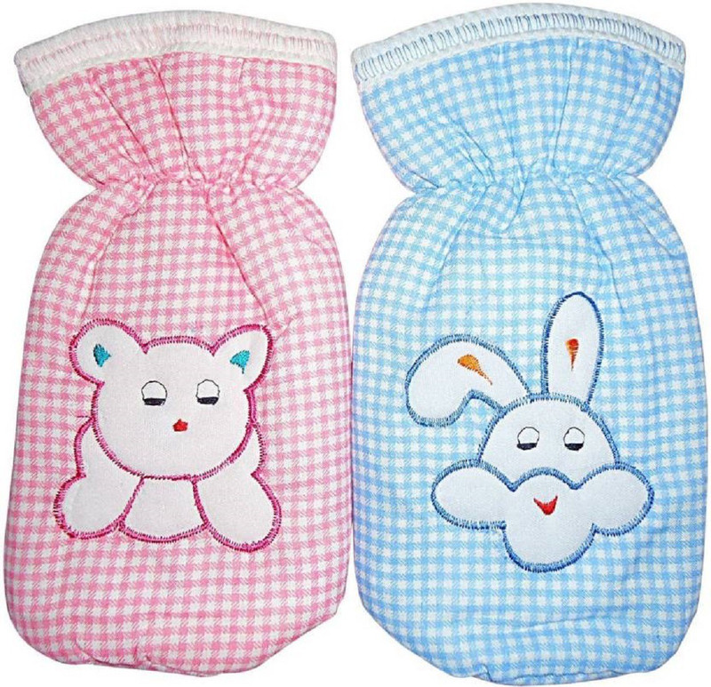 kidzvilla baby bottle cover(Pack of 2)(Pink, Blue)