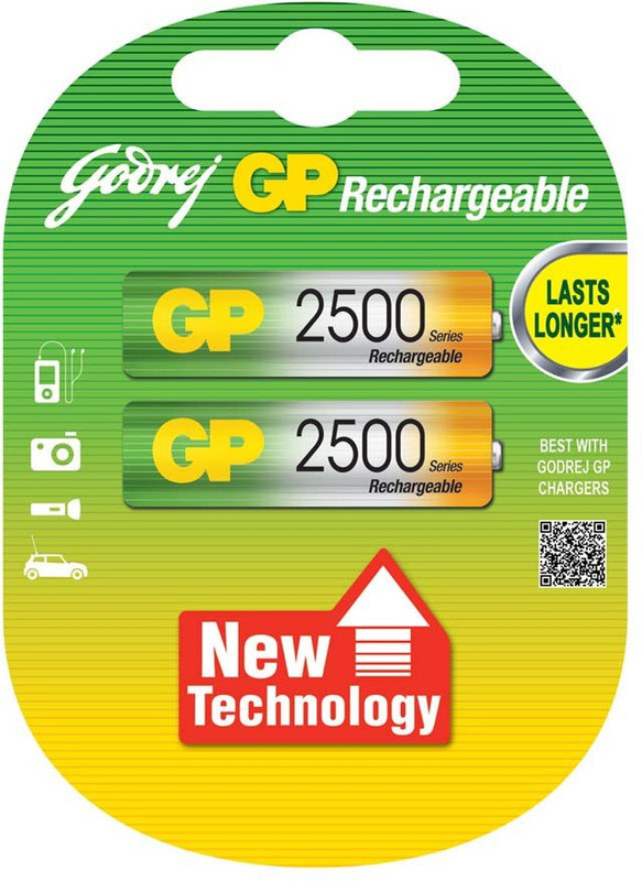 godrej gp AA 2500mAh (2 Pcs)  Battery(Pack of 2)