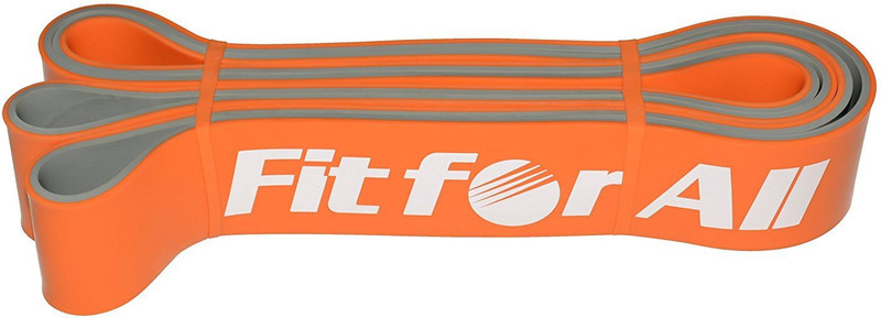 Fit For All Level 4 ( 208 cm x 4.5 Cm x 0.5 Cm) Fitness Band(Orange, Pack of 1)