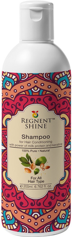 Regnent Shine Shampoo for Hair Conditioning with power of milk protein and keratine(200 ml)