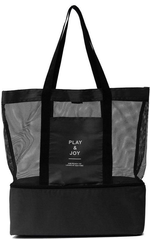 NK-STORE Nylon Play & Joy Insulated Cooler Picnic Gym Bag Mesh Beach Tote Sports Lunch Bag Waterproof Multipurpose Bag(Multicolor, 5 L)