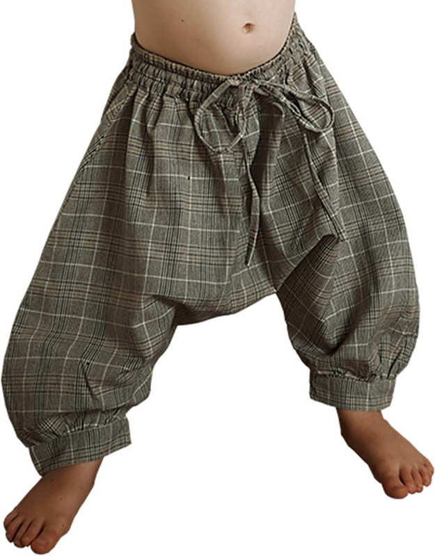 Aummade Checkered Cotton Baby Boy's Harem Pants
