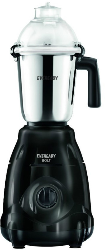 Eveready Bolt 750 W Mixer Grinder(Black, 3 Jars)