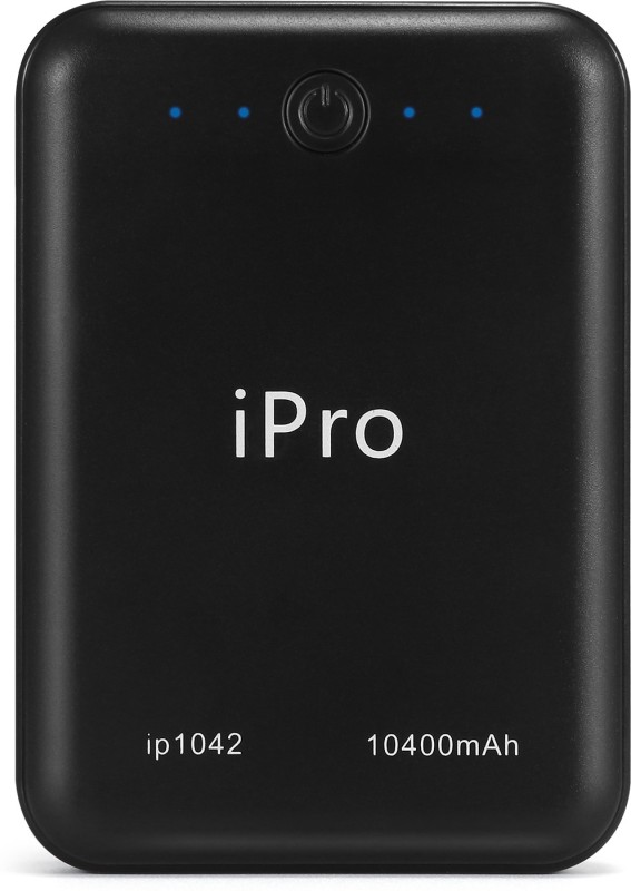 Ipro IP1042 10400 mAh Power Bank(Black, Lithium-ion)