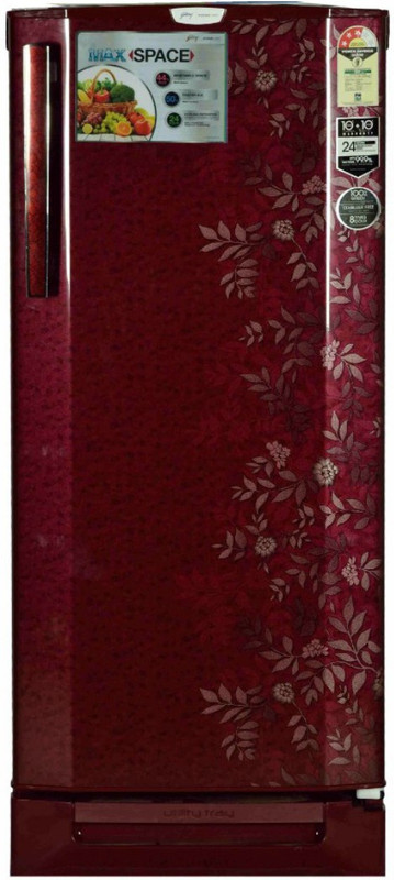 Godrej 210 L Direct Cool Single Door 3 Star Refrigerator with Base Drawer(Lush Wine, RD EDGEPRO 210 PDS 3.2)