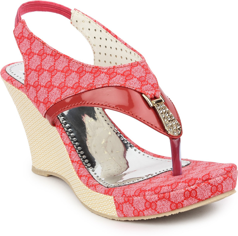 Digni Women Pink Wedges Digni Women Pink Wedges