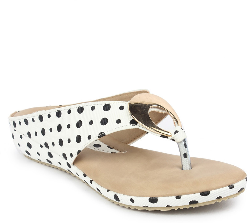 Digni Women White, Black Wedges Digni Women White, Black Wedges