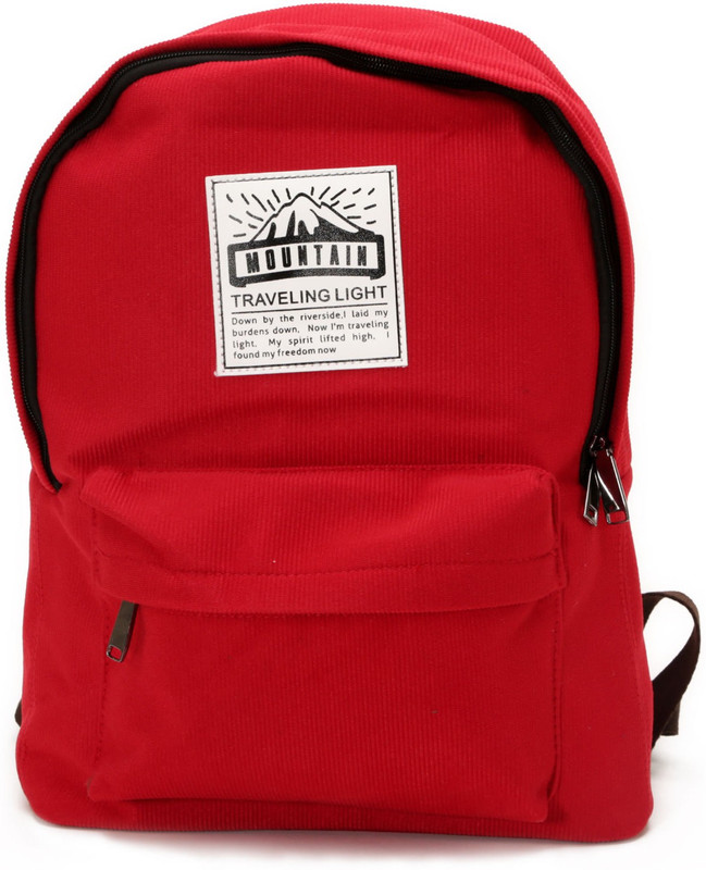 VAJERO Maroon Textured Unisex Backpack Backpack(Maroon, 1 L)