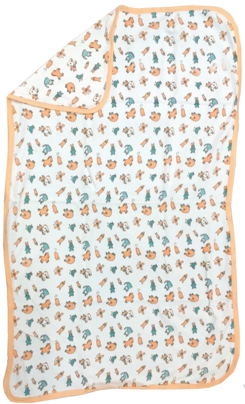 Love Baby Cotton 200 GSM Bath Towel(Orange)