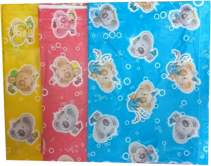 Love Baby Microfiber Single Printed Bedsheet(Pack of 3, Multicolor)