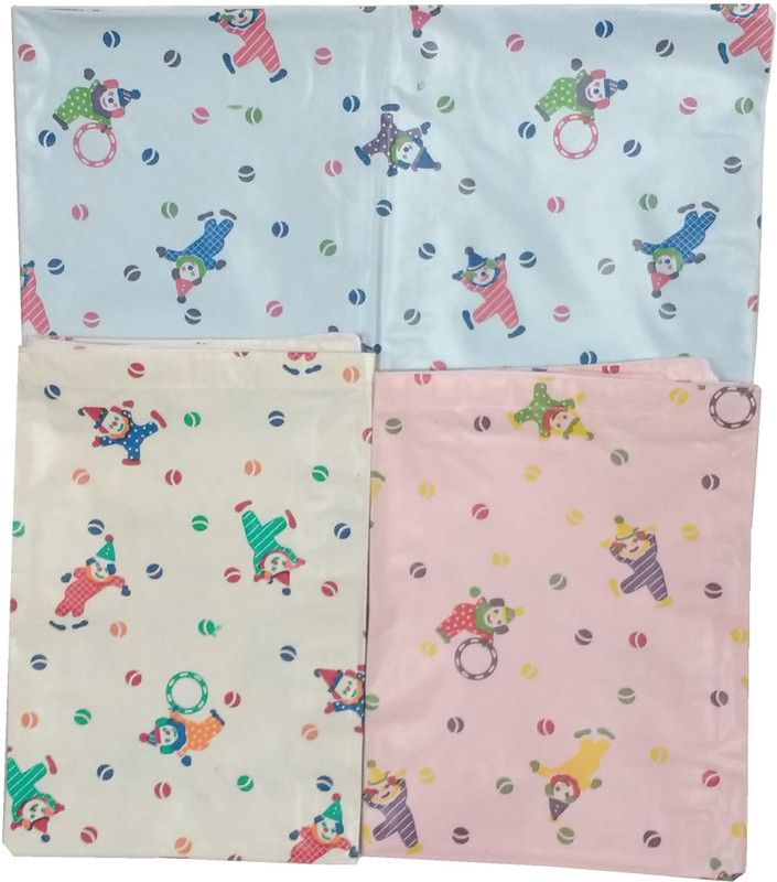 Love Baby Microfiber Crib Printed Bedsheet(Pack of 3, Multicolor)
