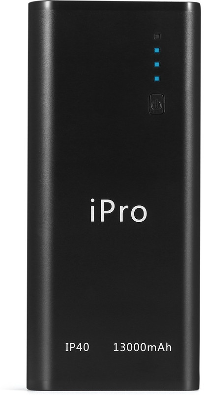 Ipro 13000 mAh Power Bank iP40 Lithium-ion Black