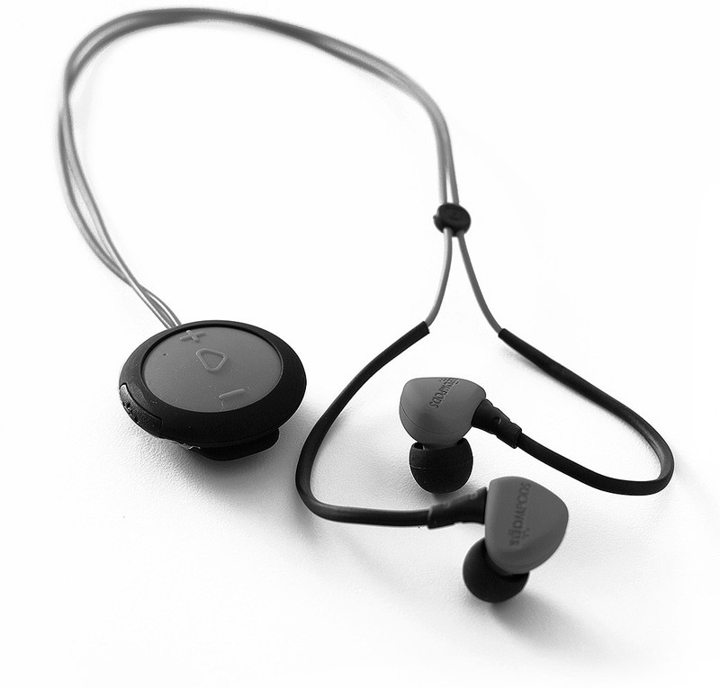 boompods Spotpods Race Bluetooth Bluetooth Headset with Mic(Dark Grey, In the Ear)