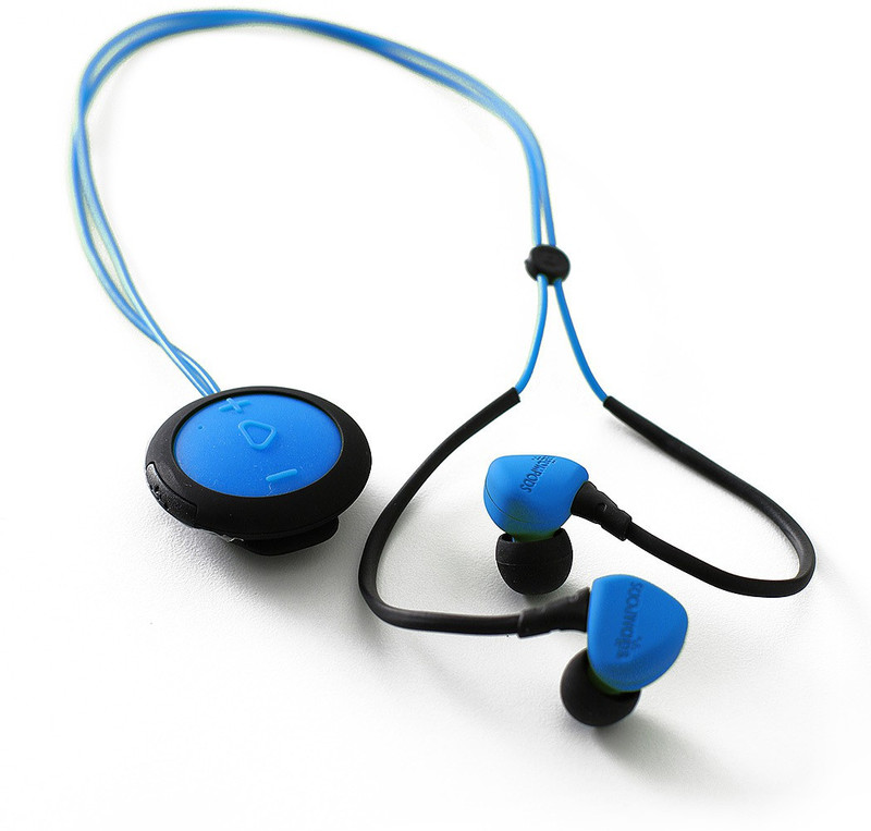 boompods Spotpods Race Bluetooth Bluetooth Headset with Mic(Blue, In the Ear)