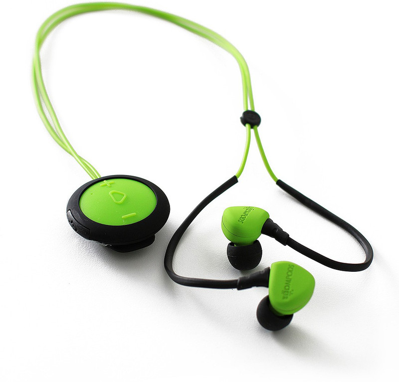 boompods Spotpods Race Bluetooth Bluetooth Headset with Mic(Green, In the Ear)