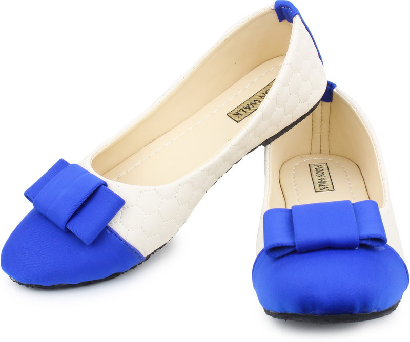 Moonwalk Bellies For Women(White, Blue)