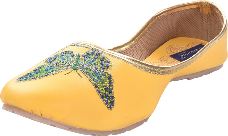 Tamanna butterfly Bellies For Women(Yellow)