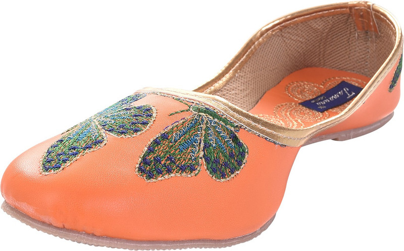 Tamanna butterfly Bellies For Women(Orange)