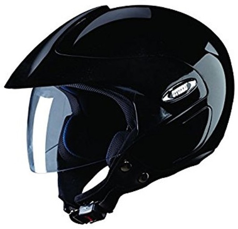 Studds Studds Marshall Dashing Shiny Black ISI Certified Helmet Motorsports Helmet(Black)