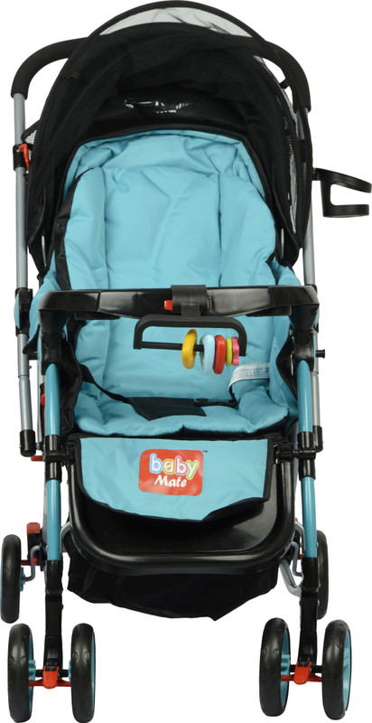 BabyMate FLAMINGO -BLACK & BLUE STROLLERS -217 Stroller Cum Rocker(Multi, Multicolor)