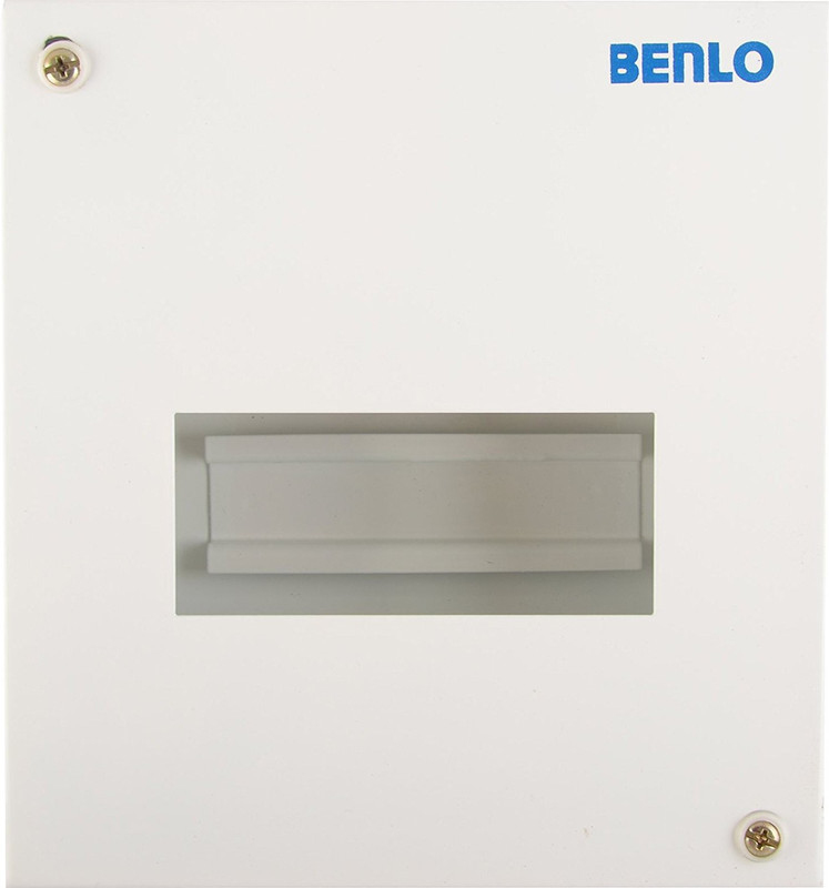 benlo Metal 4 Way Single Phase Neutral Single Door Distribution Board