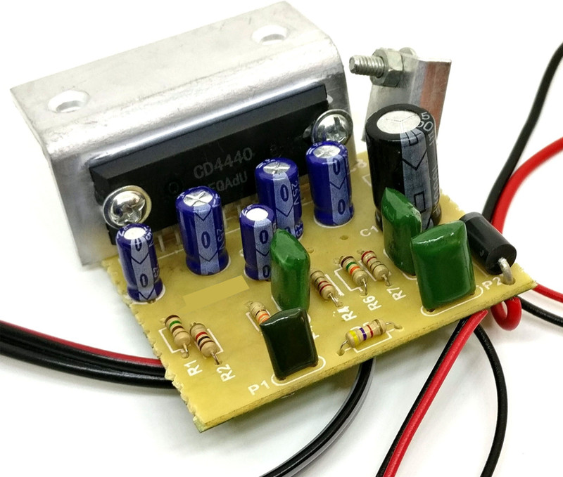 tech and trade 30 W DIY MONO AUDIO AMPLIFIER 4440 IC CIRCUIT KIT(Multicolor)