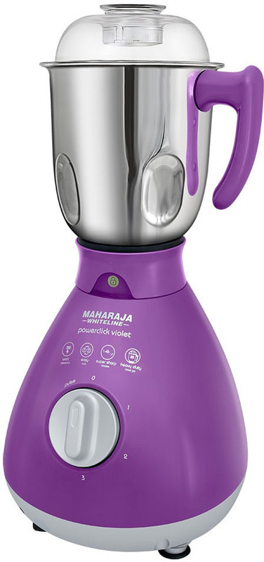 Maharaja Whiteline power click Powerclick Violet mixer grinder 750 W Juicer Mixer Grinder(Purple, 3 Jars)