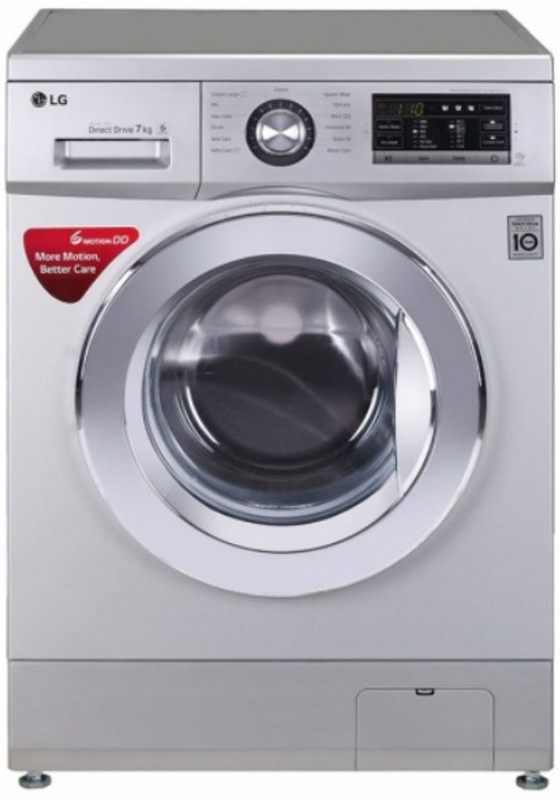 LG 7 kg Inverter Fully Automatic Front Load Washing Machine Silver(FH2G6HDNL42) RS.38990 (28.00% Off) - Flipkart