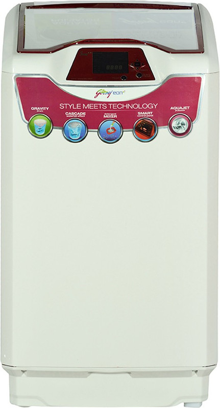 Godrej 7 kg Fully Automatic Top Load Red, White(WT EON 701 PF)