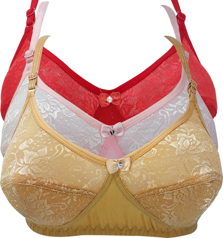 X-WELL Women T-Shirt Bra(Red, Pink, Beige) X-WELL Women T-Shirt Bra(Red, Pink, Beige)