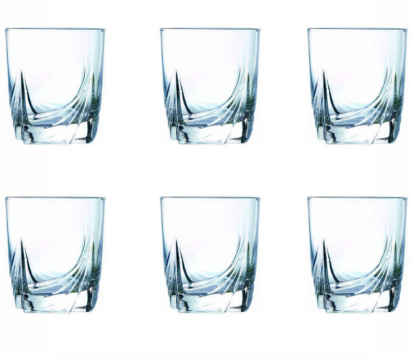 skykey G27 Glass Set(Glass, 300 ml, Clear, Pack of 6)