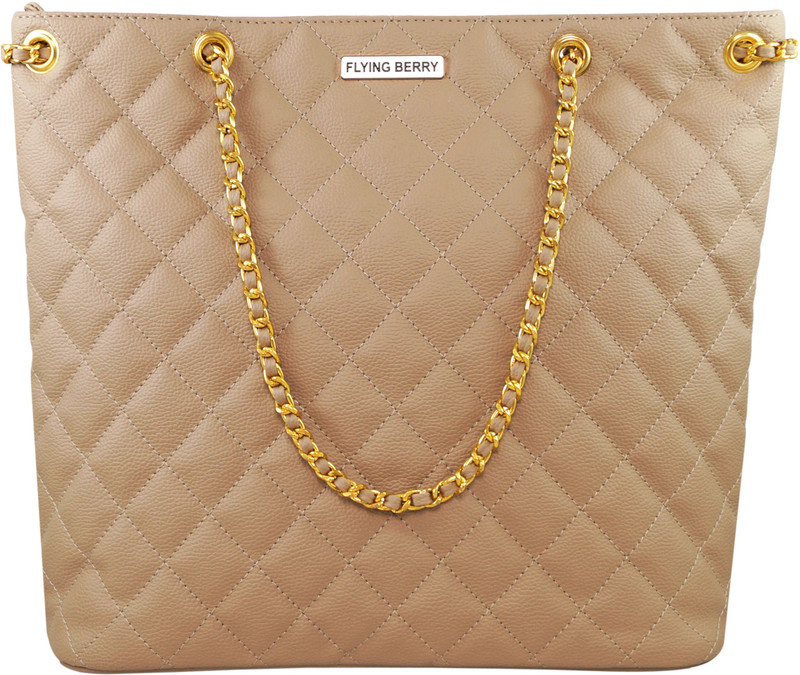 flying berry Women Beige Hand-held Bag