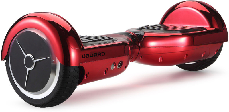 Uboard Classic 6.5 Inch Hoverboard with 1 Year warranty, Inbuilt Bluetooth Speaker, Chrome Red Color CLASSIC Hoverboard Scooter(Chrome Red)
