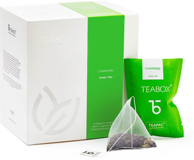 Teabox Chamomile Fresh Nitrogen-flushed Teabag Chamomile, Marigold Green Tea Bags(16 Bags, Box)