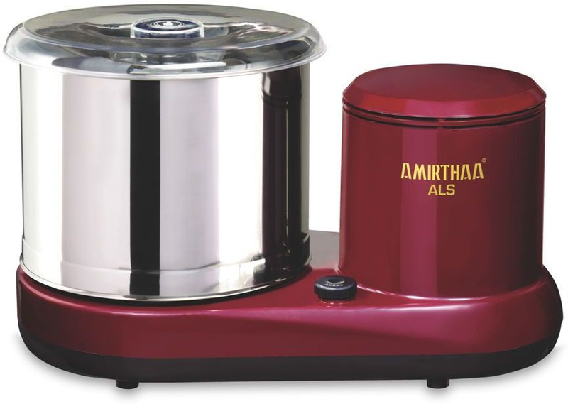 AMIRTHAA ALS Table Top Wet Grinder (Wine Red) Wet Grinder(Maroon)