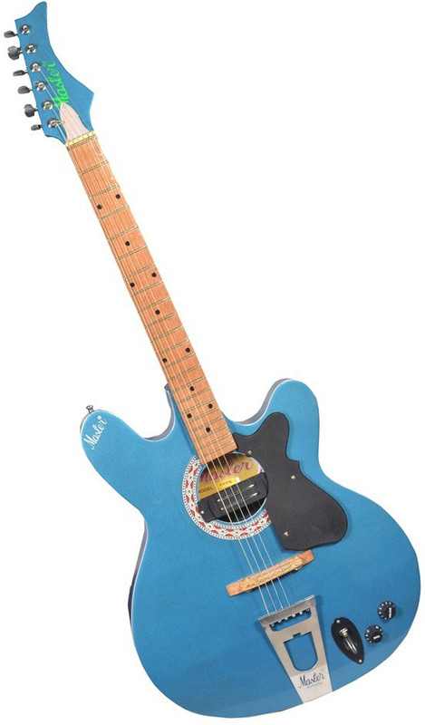 Master Star Semi-acoustic Guitar Rosewood Rosewood Right Hand Orientation(Blue)