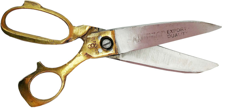 meerut BRASS HANDEL SCISSOR Scissors(Set of 1, Multicolor)