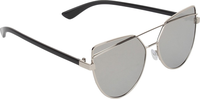 Zyaden Over-sized Sunglasses(Silver)