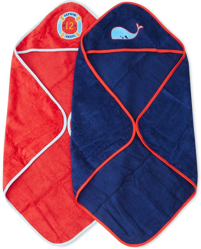 Mini Klub Terry 360 GSM Bath Towel(Pack of 2, Multicolor)