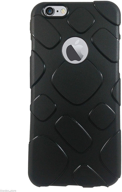 j go Back Cover for Pattern Dotted Finish Design Soft Back Case Cover for Apple iPhone 6 / 6S - Black(Black, Dual Protection)