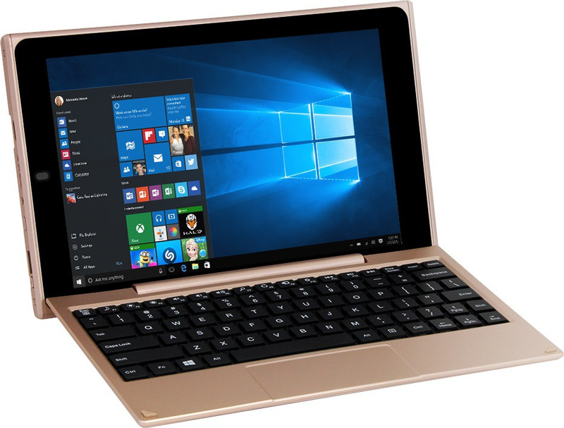 venturer BravoWin Atom Quad Core 2nd Gen - (2 GB/32 GB HDD/32 GB SSD/32 GB EMMC Storage/Windows 10/2 GB Graphics) WT19803W97DK 2 in 1 Laptop(10.1 inch, Gold, With MS Office)
