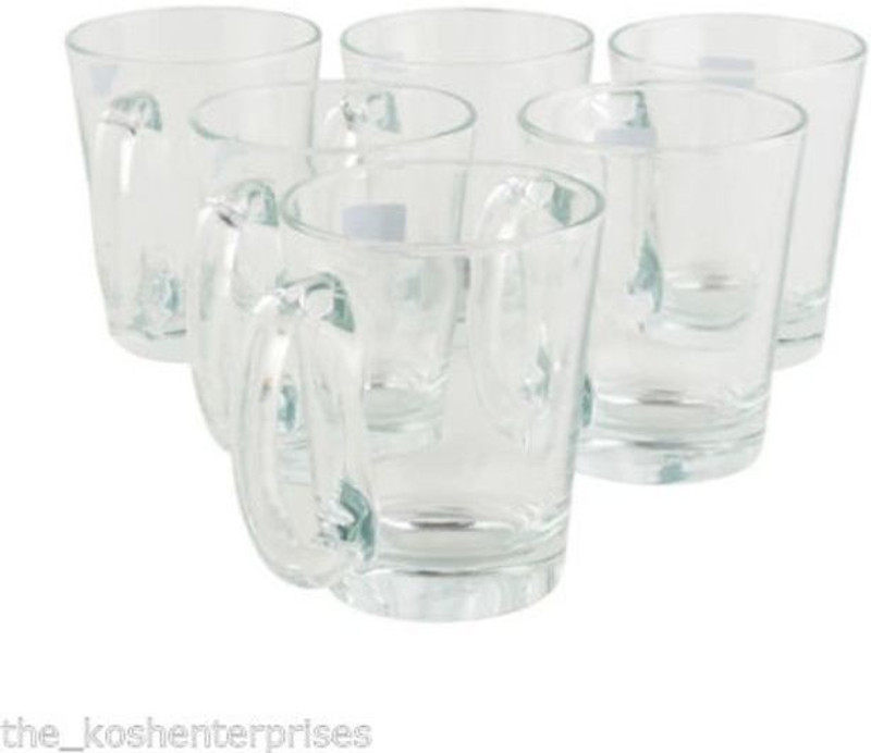skykey transparent glass cups Glass(Clear, Pack of 6)
