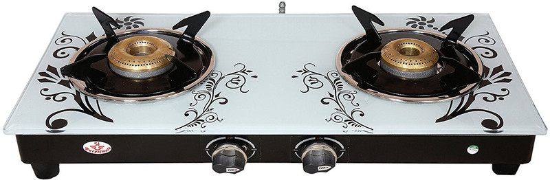 Suryajwala ROYALE GT02 SURYA BB 2 Burner White Design Stainless Steel Manual Gas Stove(2 Burners)