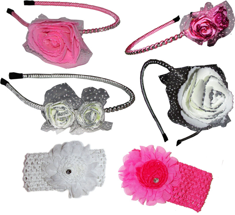 koki Combo of Multi Color Floral Hairbands Hair Accessory Set(Multicolor)