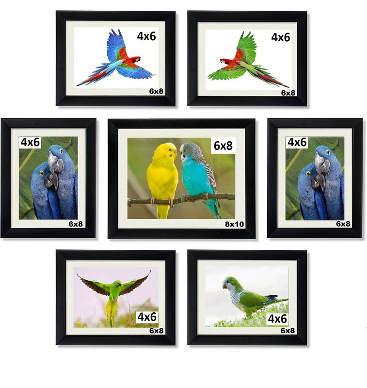 aadinath collection Generic, Acrylic, MDF Photo Frame(Black, 7 Photos)