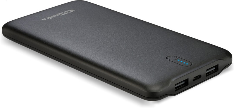 Portronics 10000 mAh Power Bank (POR-694, POR-694 Power Wallet 10, 10000mAh  For Smart Phones, Tablets and Bluetooth Speakers)(Black, Lithium Polymer)