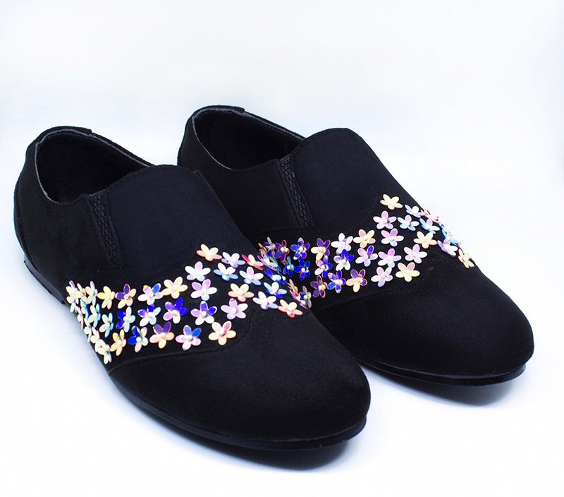 chini c designs STELLA Loafers For Women(Black)