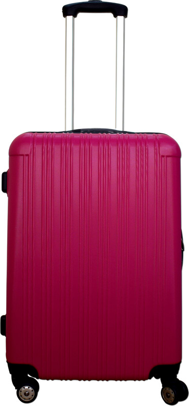 CARRY TRIP 4 Wheels Luggage Trolley Bag with TSA Lock (Magenta) Check-in Luggage - 24 inch(Pink)